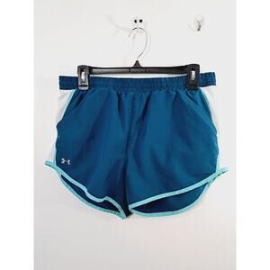 Under Armour Running Shorts Women's Medium Green Lined Athletic